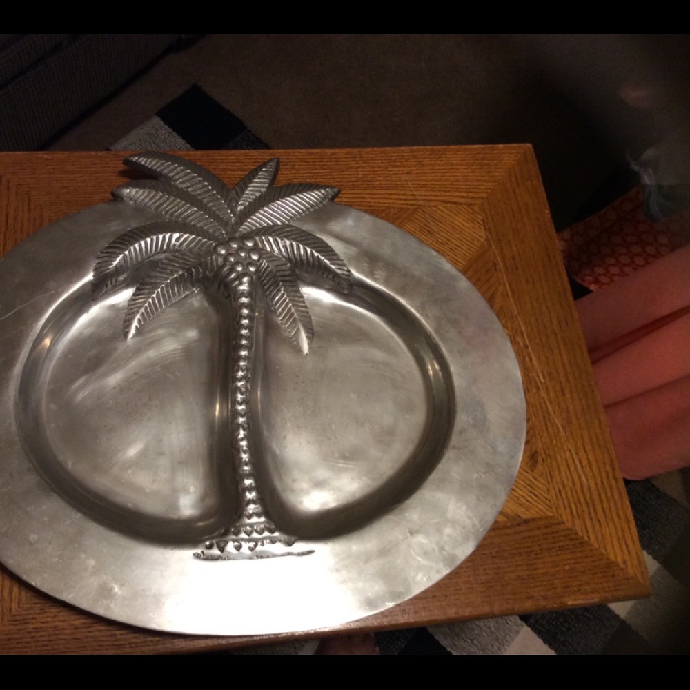 Double sided Palm Tree serving dish